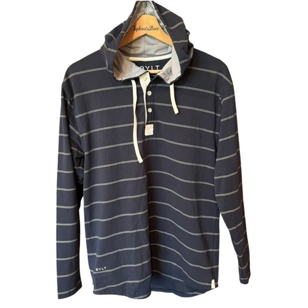 Bylt Drop Cut Long Sleeve Hooded Henley NWOT